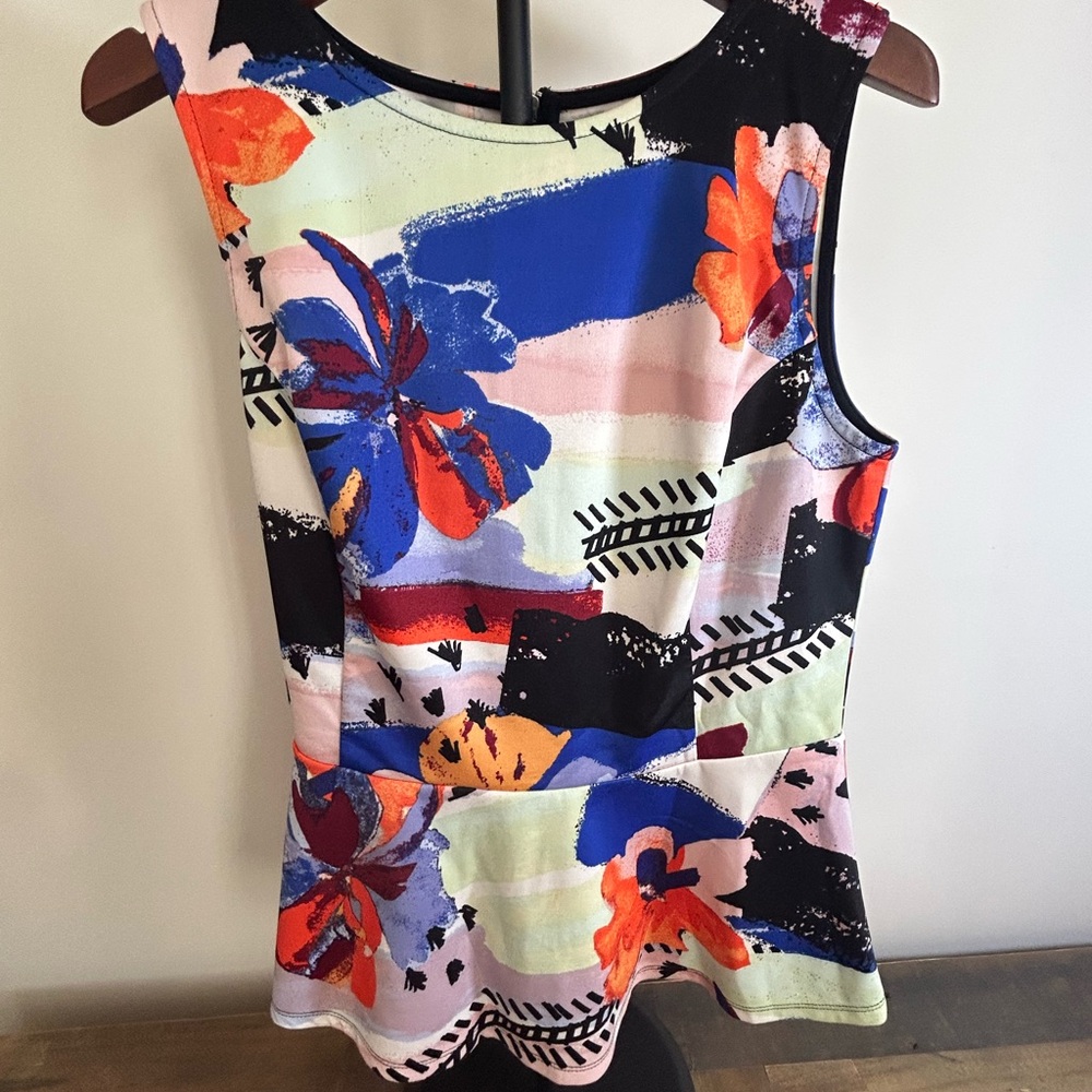 Bar III Multicolor Floral Tank Top